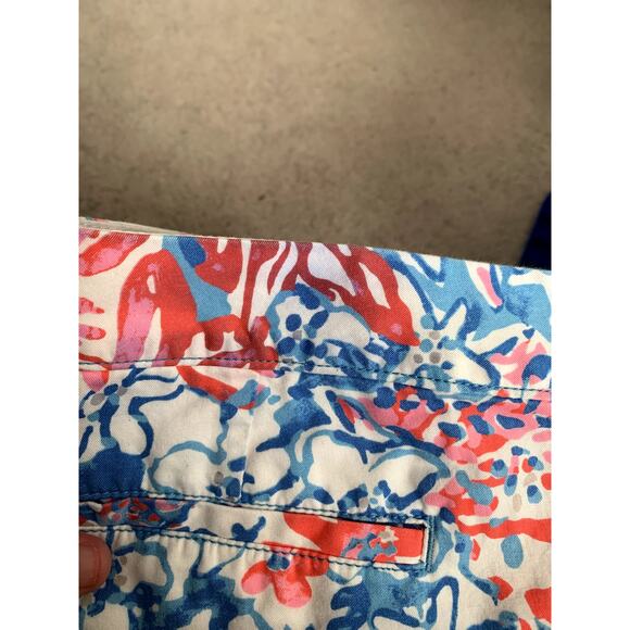 Lilly Pulitzer The ButterCup Shorts Bay Blue Pop Pop Glow Size 0 - Picture 6 of 6